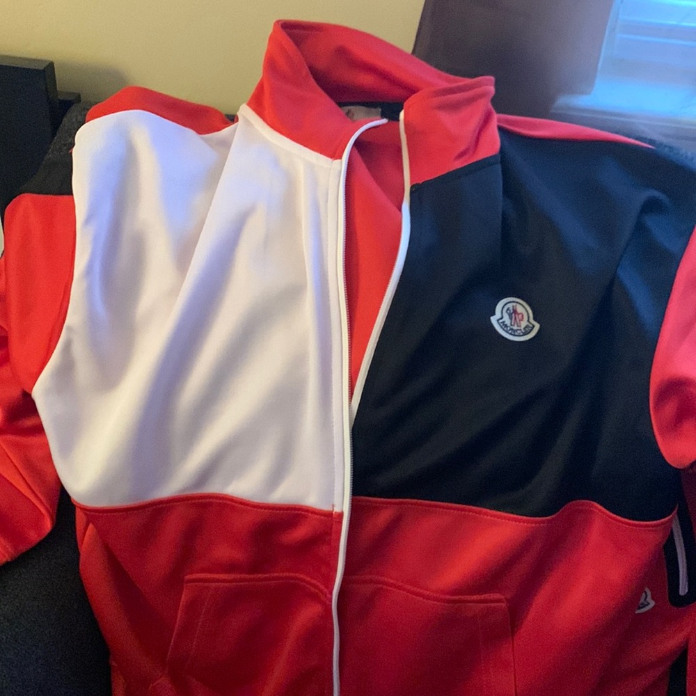 Size large moncler track jacket worn once